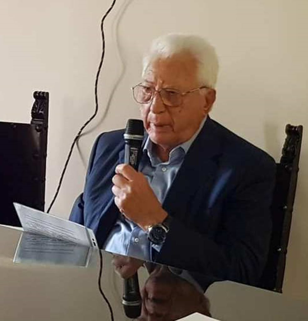 (Nella foto: Carlo Bernoni in occasione dell’inaugurazione della mostra su Adolfo Scalpelli, Tivoli 2018)