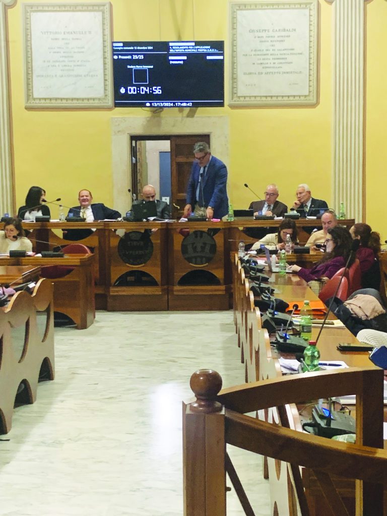 Consiglio straordinario al Comune di Tivoli