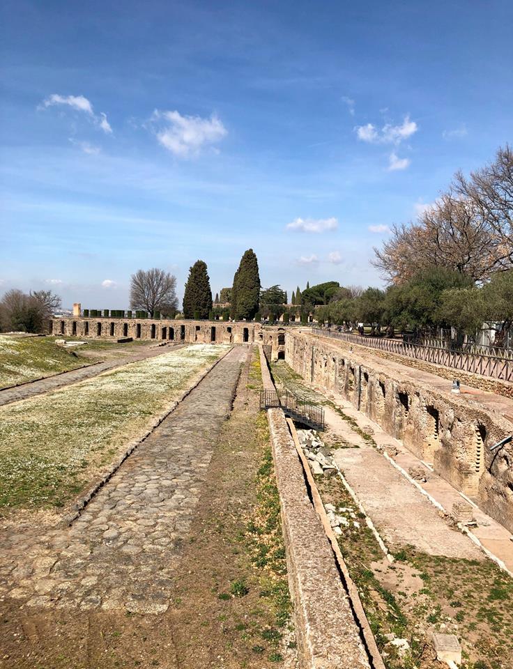 Cede una porzione di muratura a Villa Adriana