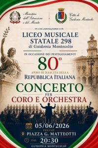 Guidonia celebra gli 80 anni della Repubblica Italiana con un concerto