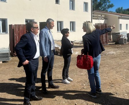 Colle Rosa, sopralluogo al cantiere: avanti per la “Cittadella della salute”