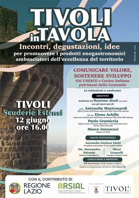 Tivoli in Tavola: due giorni tra cultura, sapori e valorizzazione del territorio