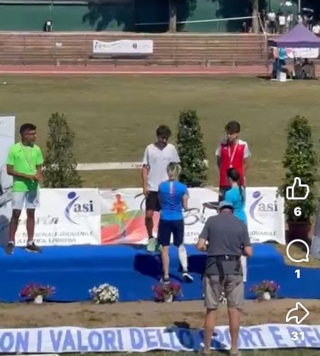 L’Atletica Tiburtina porta a casa l’oro al “Trofeo Bravin”