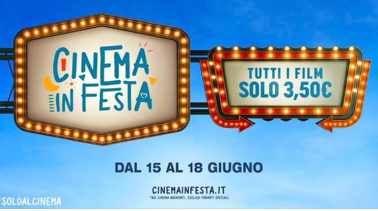 Cinema in Festa 2026: fino al 18 giugno i film a 3,50 euro in tutta Italia