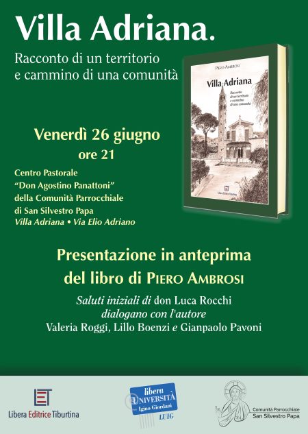 PRESENTAZIONE LIBRO “Villa Adriana Racconto di un territorio e cammino di una comunità”