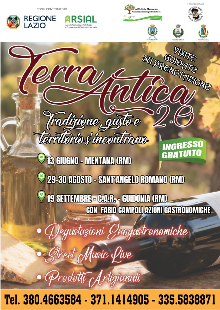 TerrAntica 2.0 – Il viaggio dei sapori inizia a Mentana