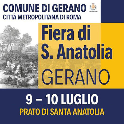 Gerano: Fiera di Santa Anatolia incontro di Culture e Tradizioni