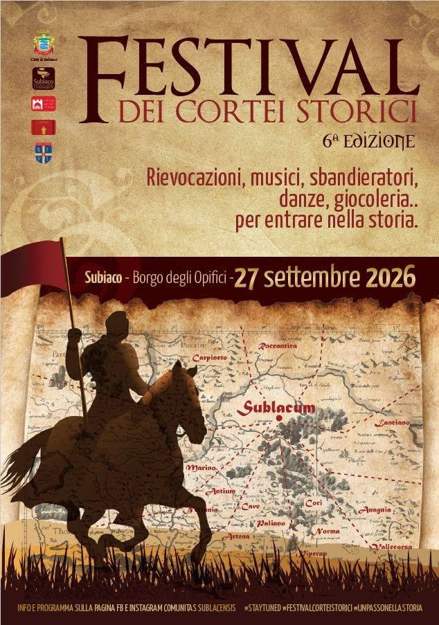 Torna a Subiaco il Festival dei Cortei Storici Borgiani
